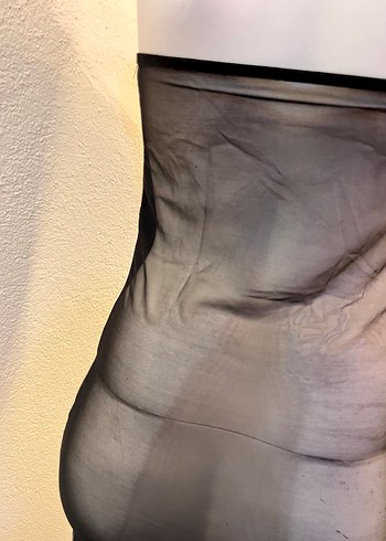 Parlak Siyah Uzun Göğüs Korsesi - Görsel 7