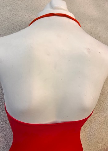 Parlak Kırmızı İp Askılı Mayo - Görsel 5