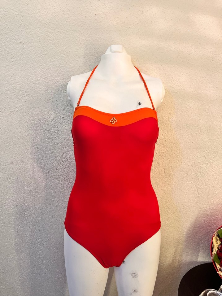 Parlak Kırmızı İp Askılı Mayo - Görsel 2