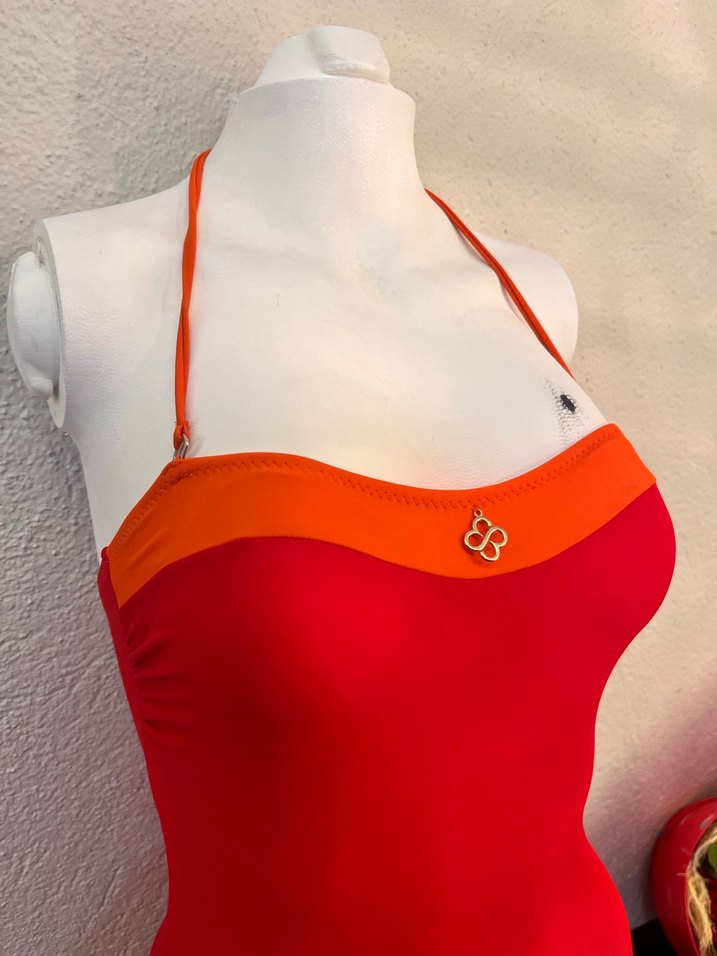 Parlak Kırmızı İp Askılı Mayo - Görsel 3