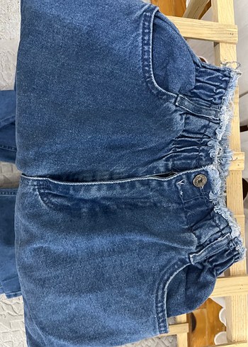 40 Beden mavi Renk 2 ad. Kadın Mavi Denim Salaş Midi Boy Jean