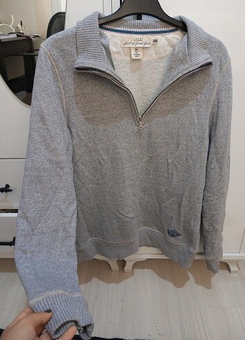 H&M fermuarlı sweatshirt 