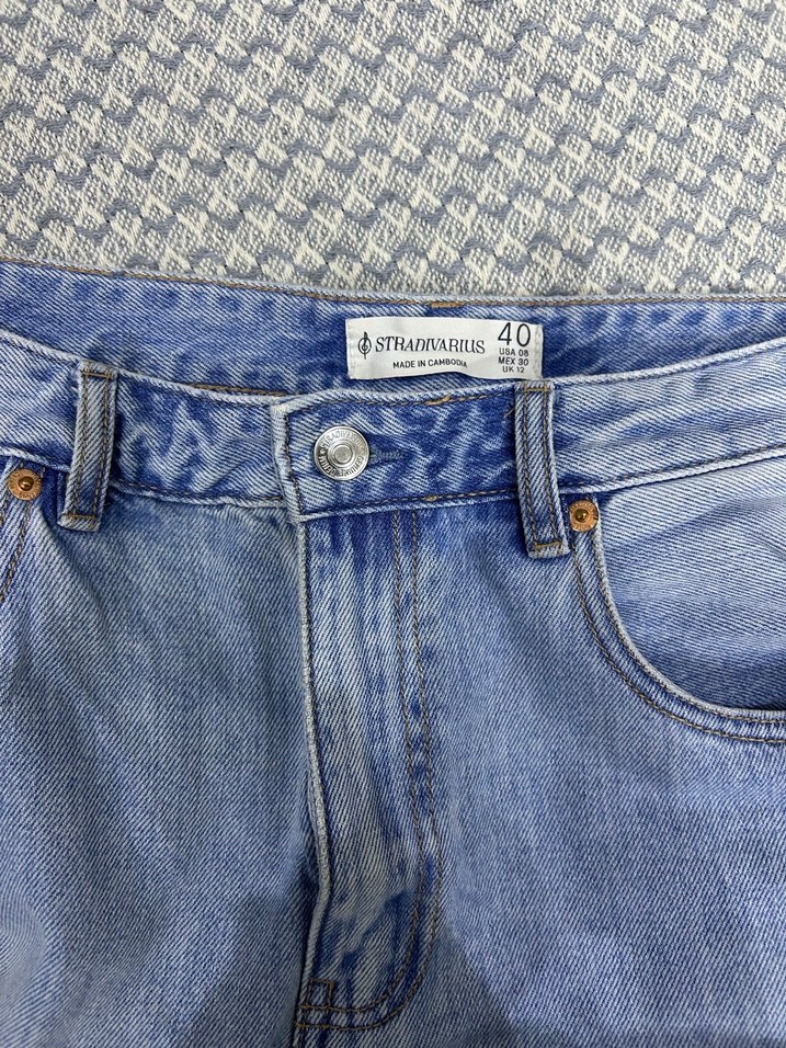 Günlük Rahat Mavi Kadın Jean - Görsel 2