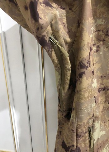 Kapüşonlu Kamuflaj Desenli Erkek Mont - Görsel 7