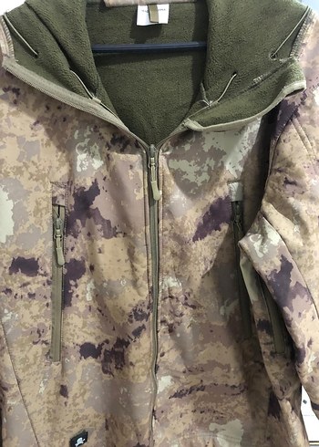 Kapüşonlu Kamuflaj Desenli Erkek Mont - Görsel 5