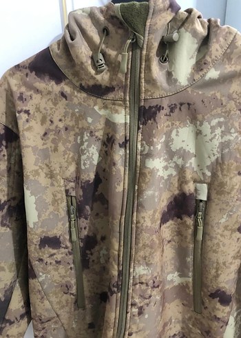 Kapüşonlu Kamuflaj Desenli Erkek Mont - Görsel 6