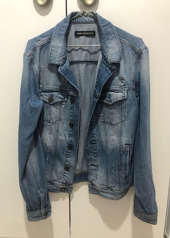 Mavi Düğmeli Kadın Kot Ceket - Görsel 2