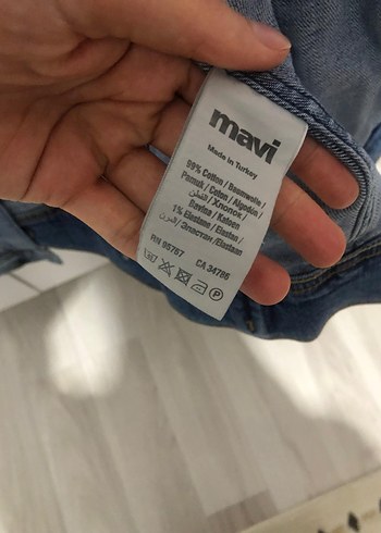 Mavi Düğmeli Kadın Kot Ceket - Görsel 3