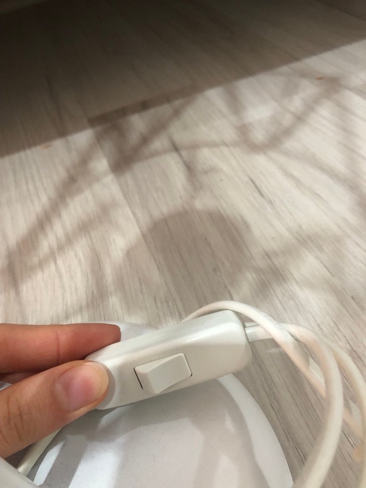 Beyaz İpli Metal Abajur Seti - Görsel 4