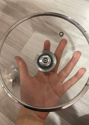 Gri Cam Tencere Kapağı 20 cm tahmini - Görsel 5