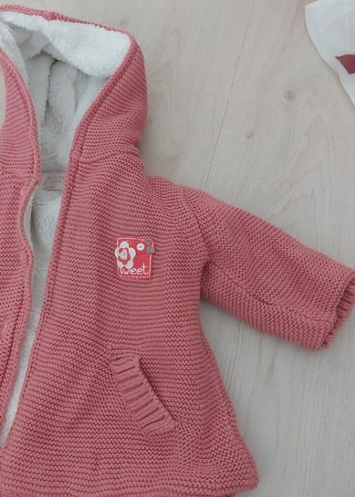 Baharlık mont gibi kalın hırka  - Görsel 2