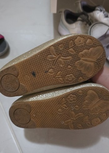 Kız Çocuk Parlak Bej Babet Ayakkabı - Görsel 2