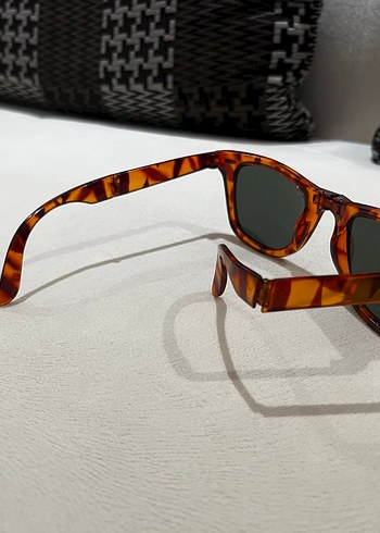 Kahverengi Transparan Retro Kadın Güneş Gözlüğü - Görsel 2