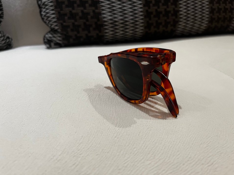 Kahverengi Transparan Retro Kadın Güneş Gözlüğü - Görsel 3