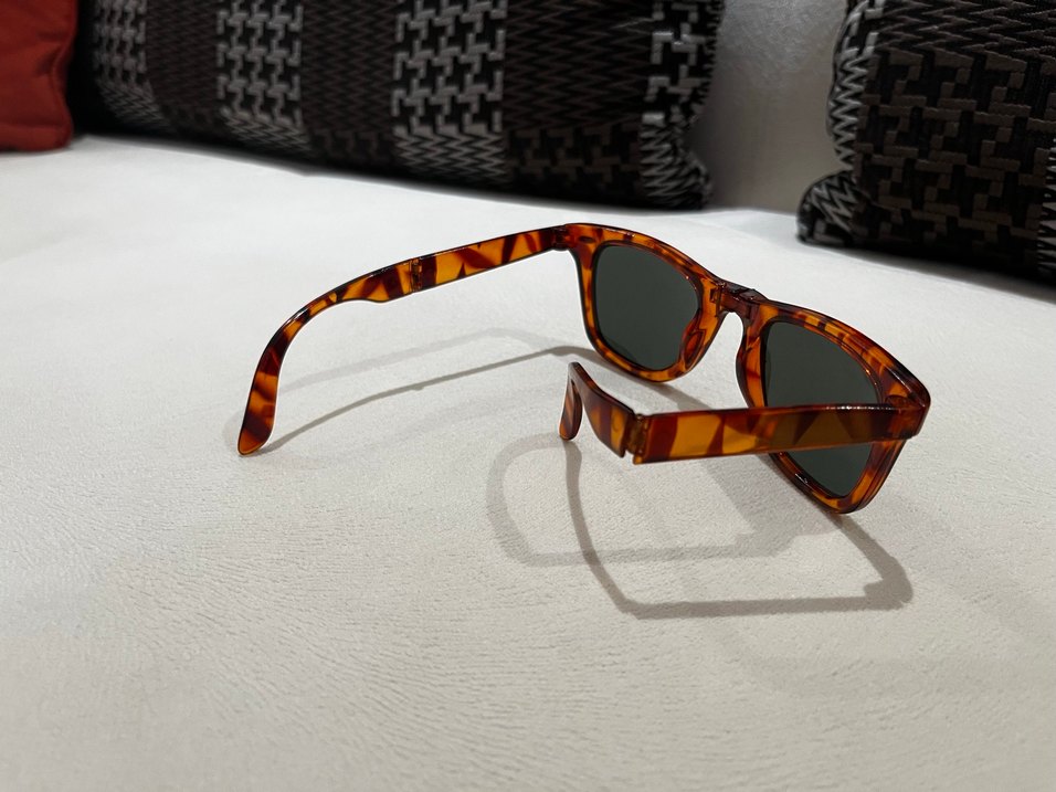 Kahverengi Transparan Retro Kadın Güneş Gözlüğü - Görsel 2