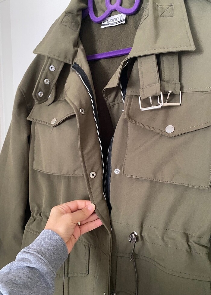 Haki ceket - Görsel 4