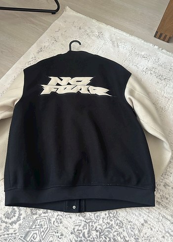 Düğmeli Siyah-Beyaz Oversize Erkek Ceket - Görsel 5