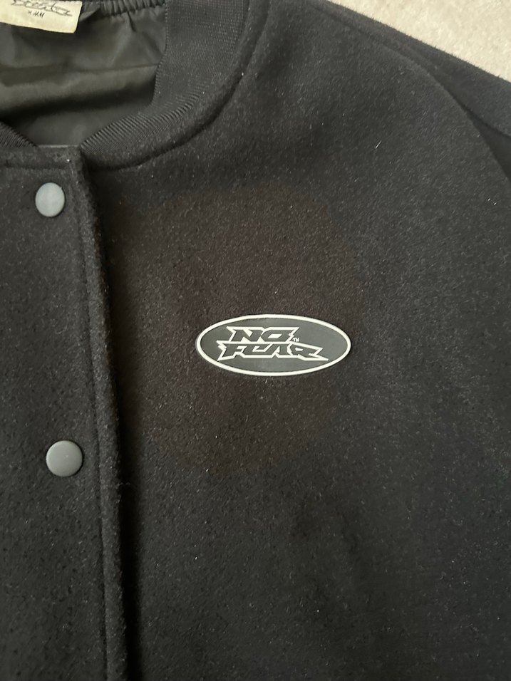 Düğmeli Siyah-Beyaz Oversize Erkek Ceket - Görsel 4