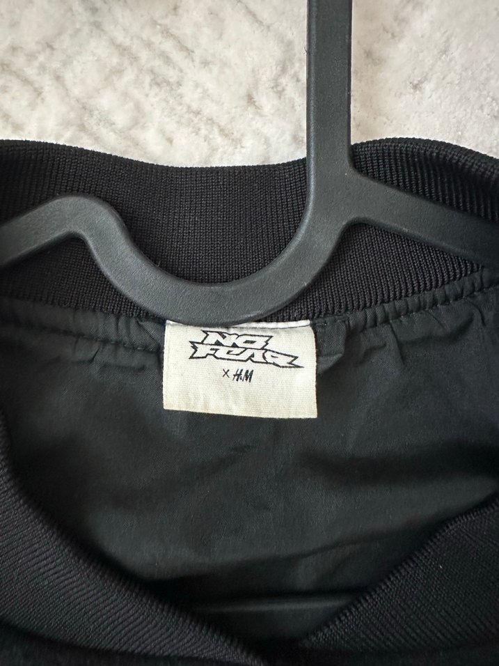 Düğmeli Siyah-Beyaz Oversize Erkek Ceket - Görsel 3