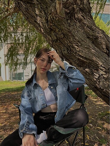 l Beden Stradivarius Crop Ceket