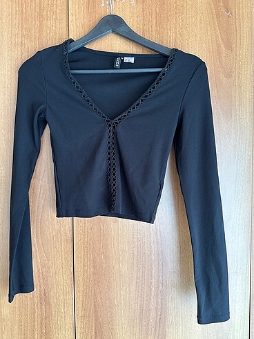 H&M Siyah Crop