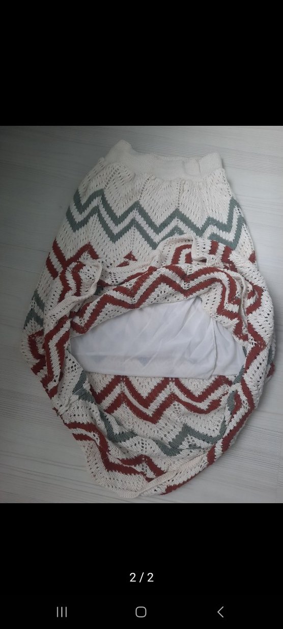 Bohem Uzun Örgü Etek - Görsel 2