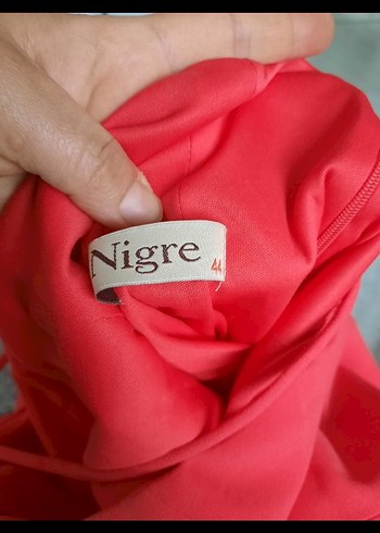 Kırmızı Drapeli Uzun Abiye Elbise - Görsel 6