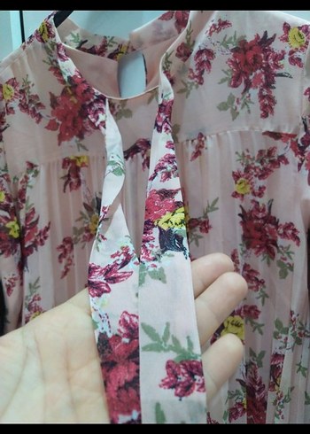 Pembe Pliseli Uzun tunik - Görsel 3