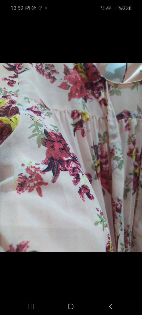 Pembe Pliseli Uzun tunik - Görsel 5