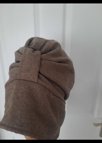 Bohem Tarz Kahverengi Keten Kadın Şapka - Görsel 3