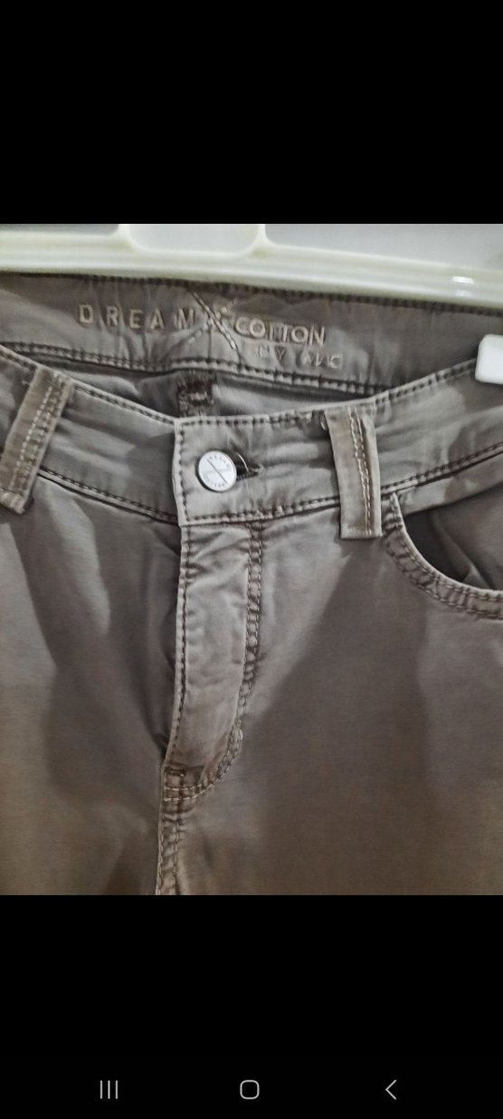 Bej Kadın Kumaş Pantolon Regular Fit - Görsel 2