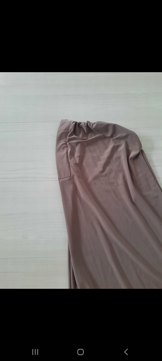 Bej Kadın Drapeli Minimalist Bone - Görsel 4