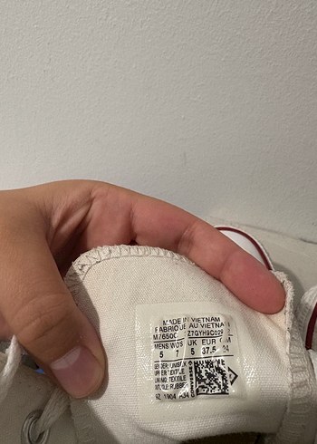 37,5 Beden Beyaz Converse All Star Kadın Spor Ayakkabı