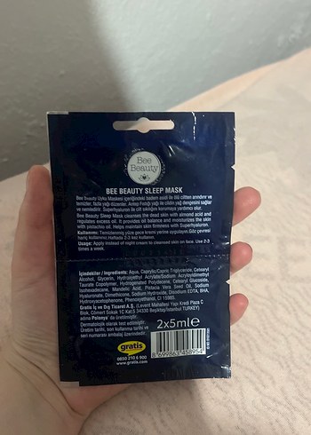 Bee Beauty Uyku Maskesi Nemlendirici - Görsel 2