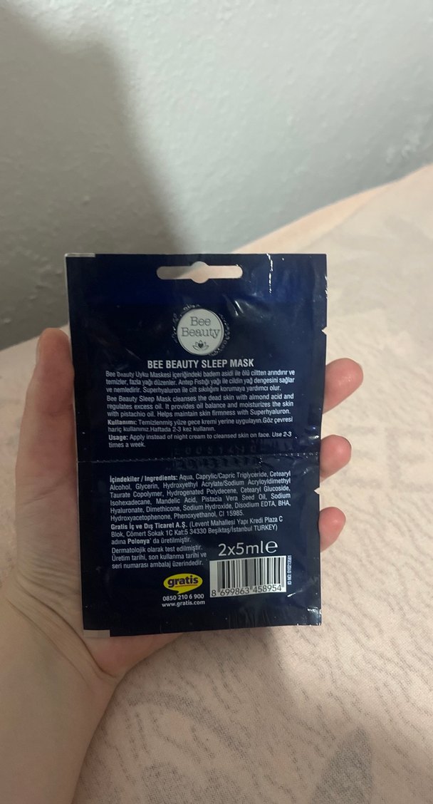 Bee Beauty Uyku Maskesi Nemlendirici - Görsel 2