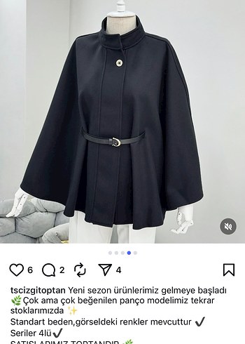 Diğer Siyah Dökümlü Kadın Panço