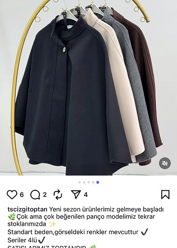 diğer Beden Siyah Dökümlü Kadın Panço