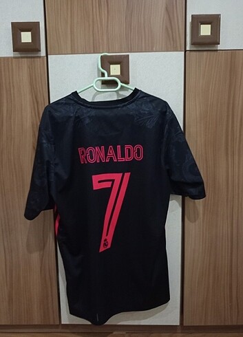 Adidas 7 Ronaldo Real Madrid siyah-pembe forma