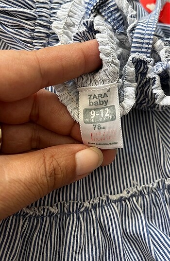 9-12 Ay Beden çeşitli Renk Zara askılı bebek elbisesi