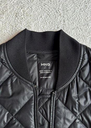 Siyah Kadın Oversize Kapitone Mont - Görsel 5