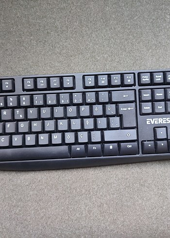 Siyah EVEREST Kablosuz Klavye - Görsel 4