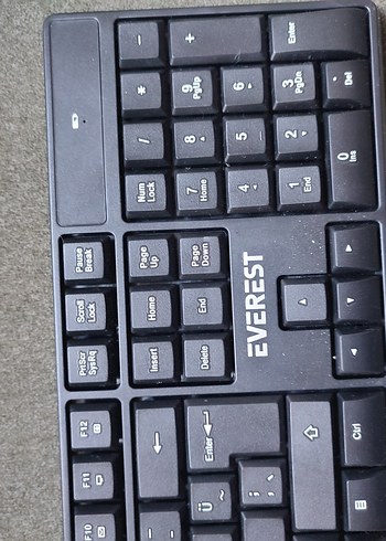 Siyah EVEREST Kablosuz Klavye - Görsel 3