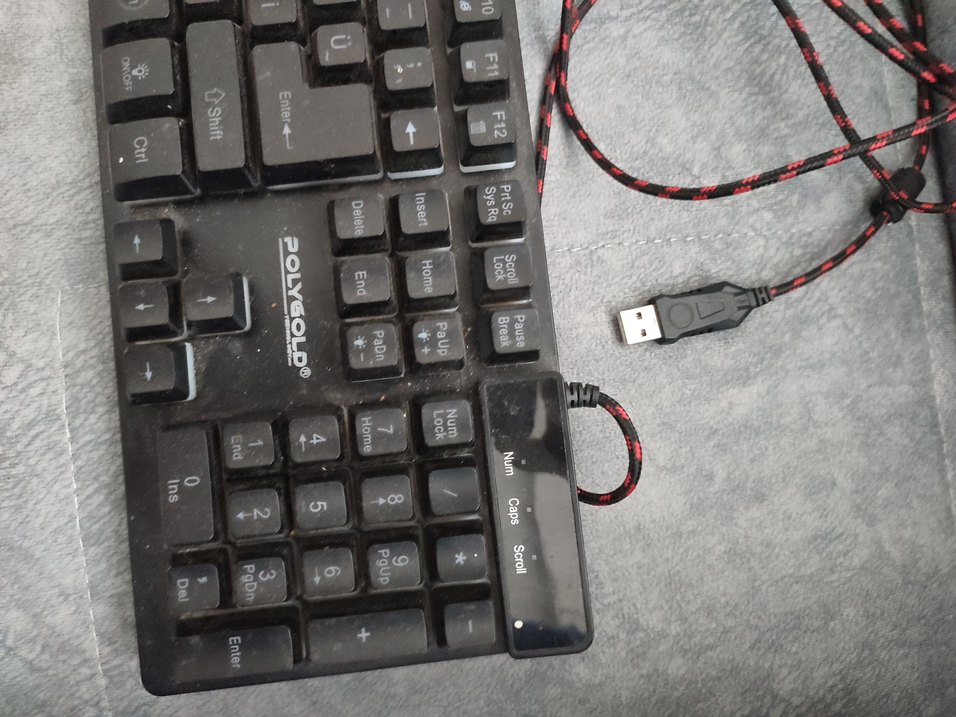 POLYGOLDSiyah Kablolu Klavye - Görsel 3