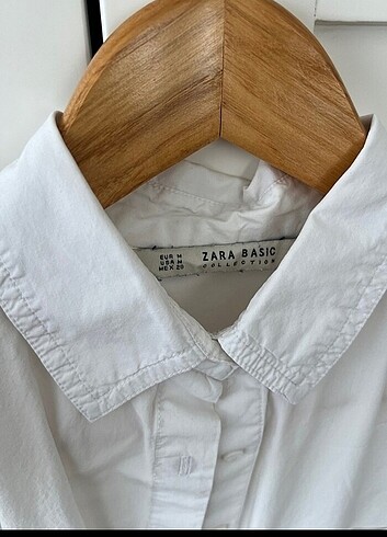 m Beden beyaz Renk OVERSIZE ZARA GÖMLEK