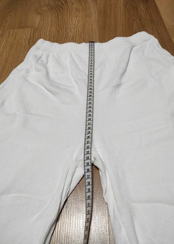 Beyaz penye eşofman altı - Görsel 4