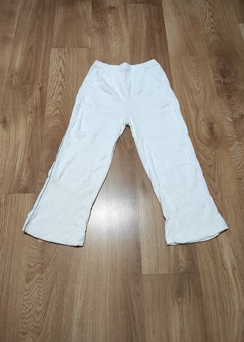 Beyaz penye eşofman altı - Görsel 2