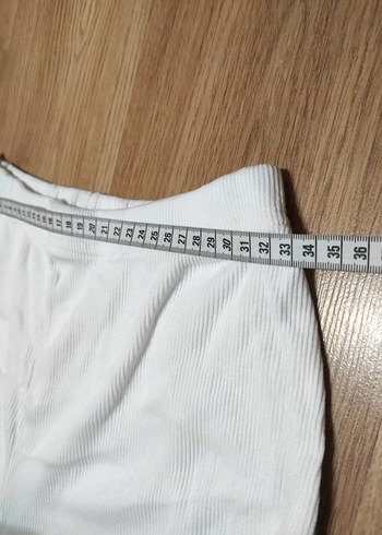 Beyaz penye eşofman altı - Görsel 3