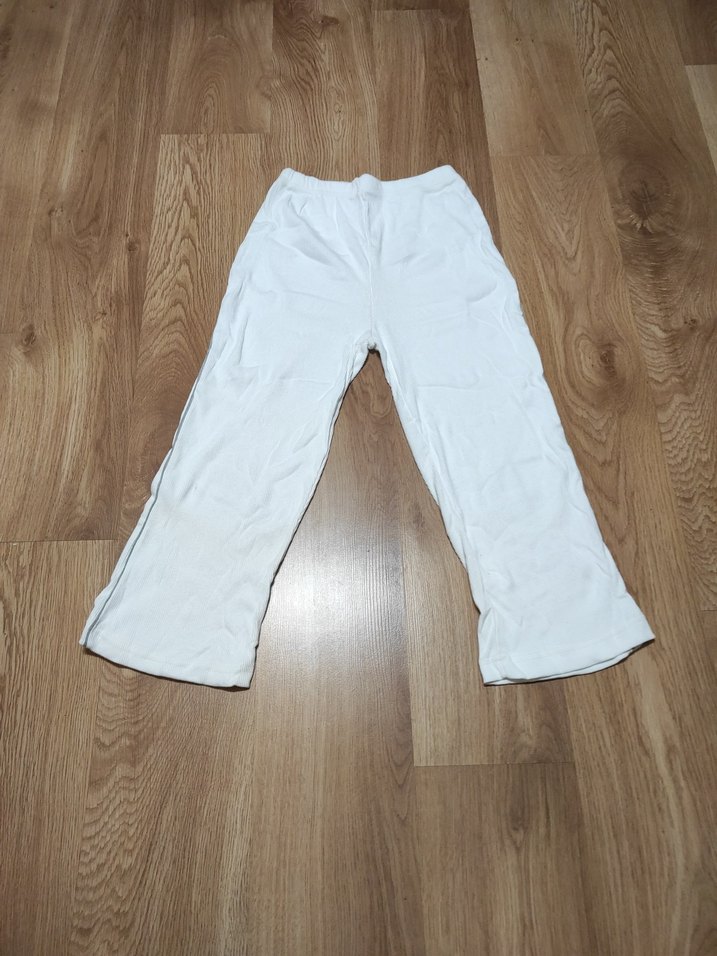 Beyaz penye eşofman altı - Görsel 2