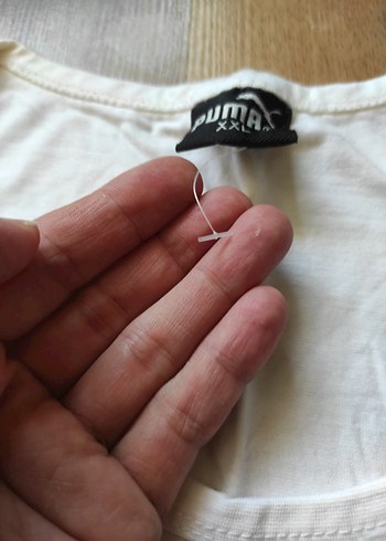 m Beden Beyaz Puma Baskılı Kadın Atlet