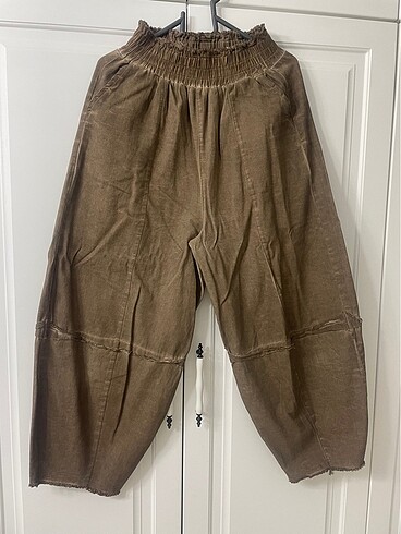 Camel rengi şalvar pantolon